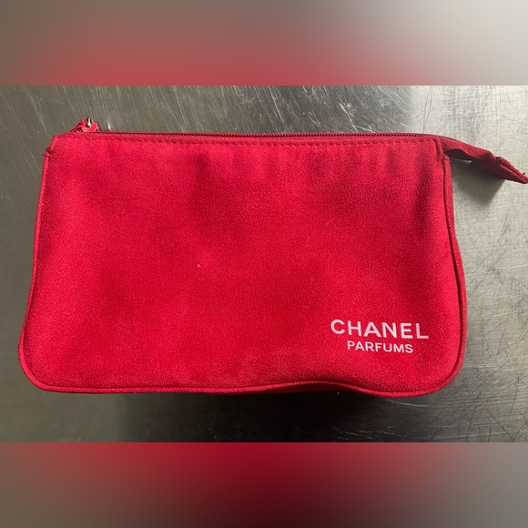 CHANEL Bags Chanel Parfums Red Cosmetic Bag Poshmark